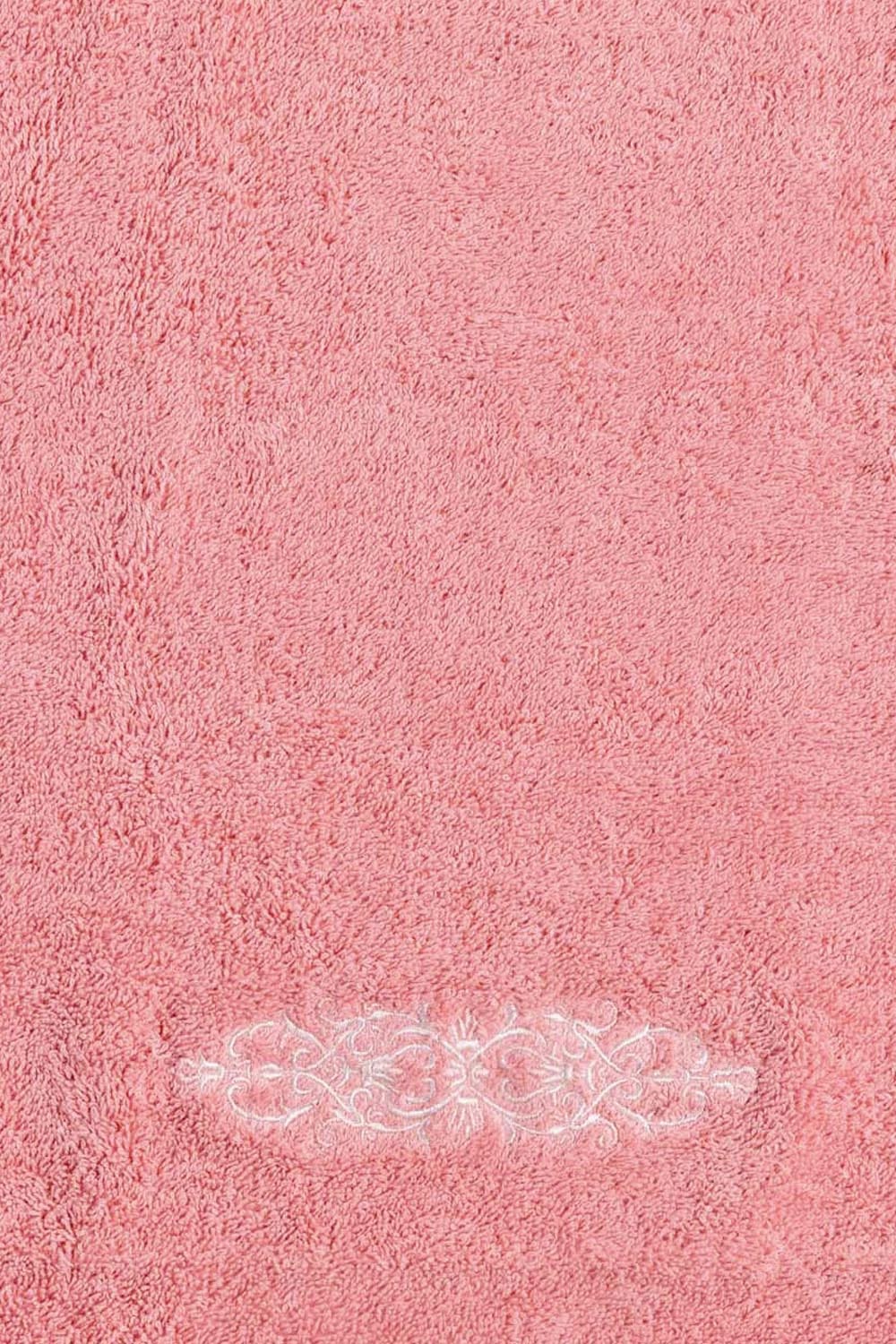 Flamingo Combed Embroidered Towel
