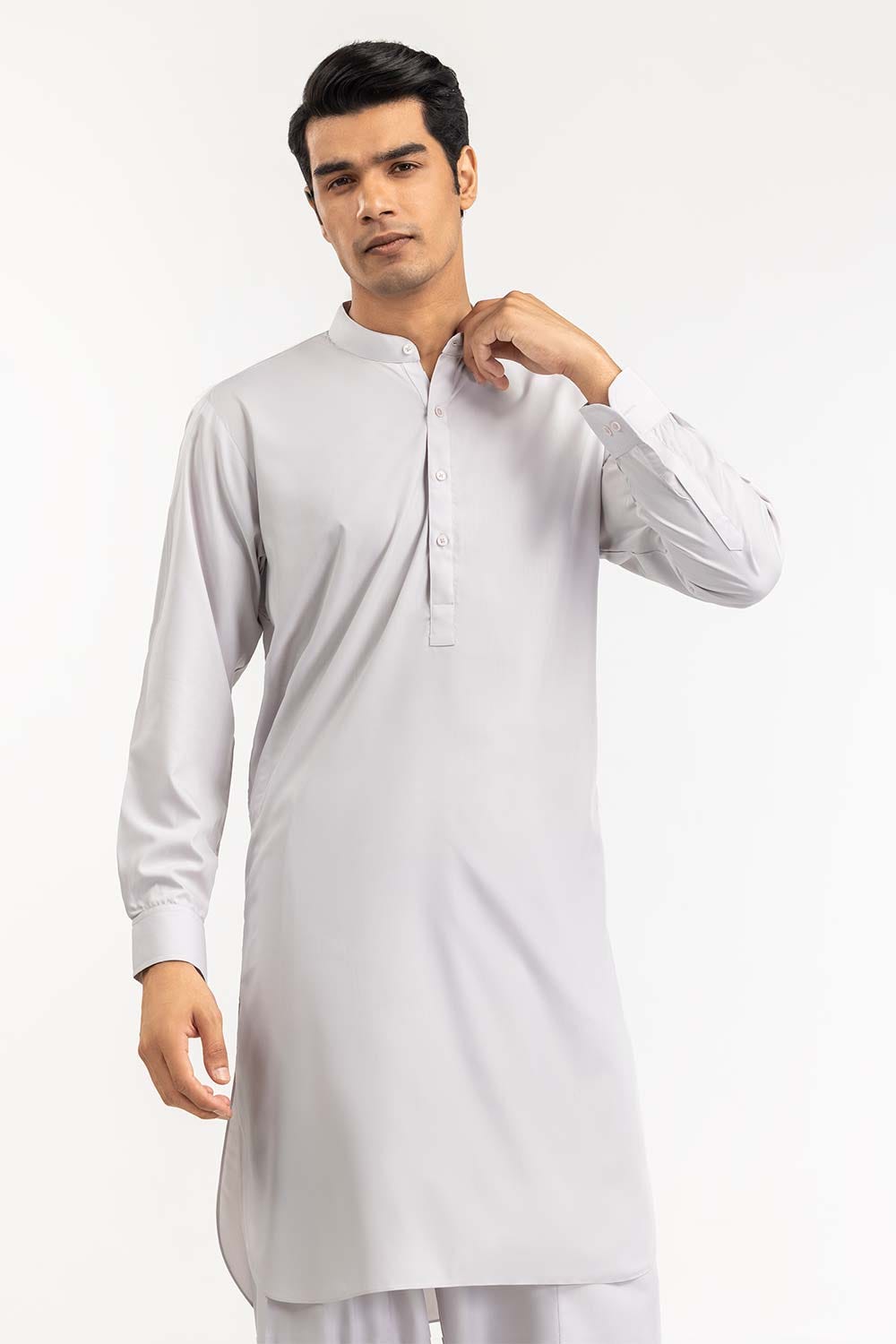 Fog Gray Basic Shalwar Kameez Suit
