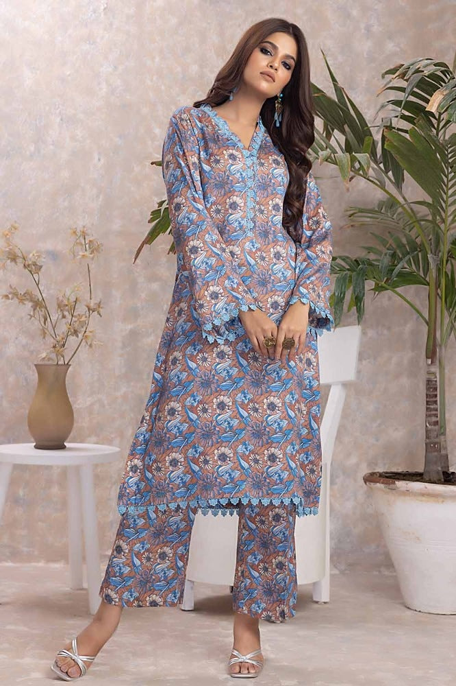 2 Piece Cotail Unstitched Suit