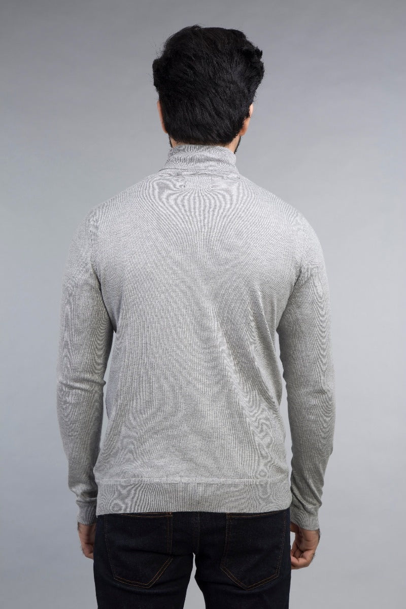 Ash Grey Full Sleeve Fashion Sweater Gibson