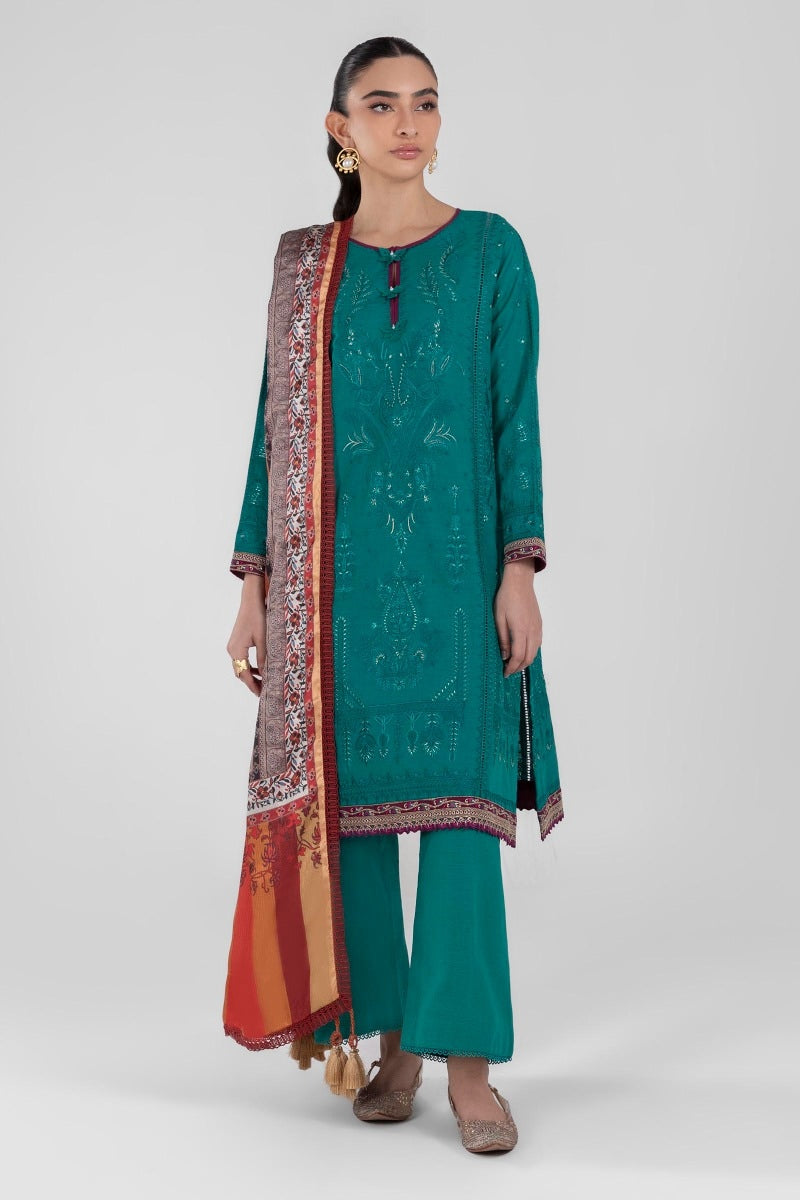 AJPL-03 PRINTED ARABIC LAWN 3 PCS