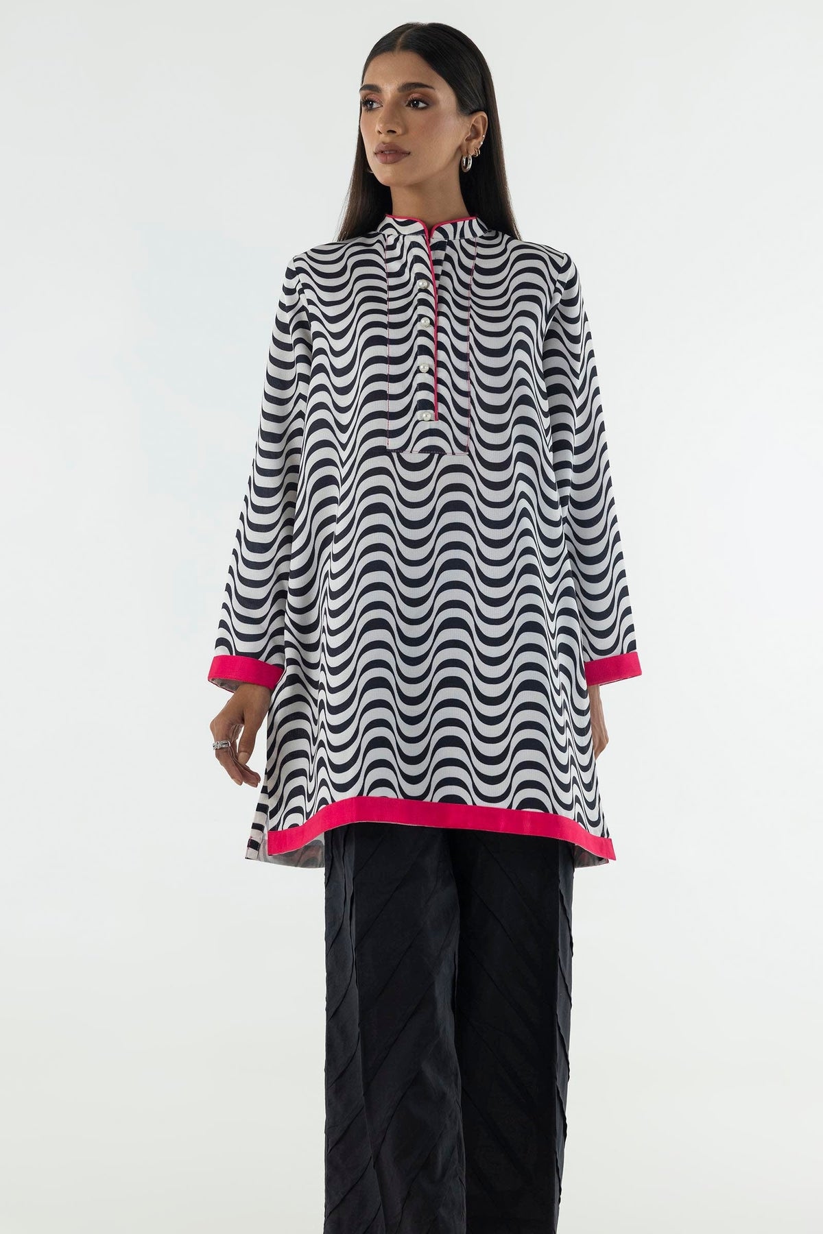 Stitched Basic Printed Shirt