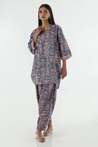 Stitched Basic Printed Shirt + Shalwar