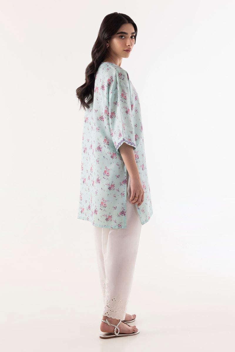 Stitched Embroidered Lawn Slub Shirt + Shalwar