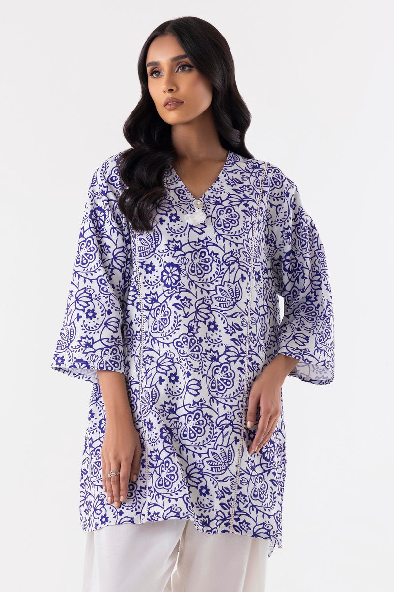 Stitched Digital Printed Linen Shirt + Bottom