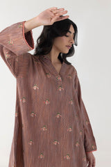 Stitched Basic Embroidered Shirt + Culotte