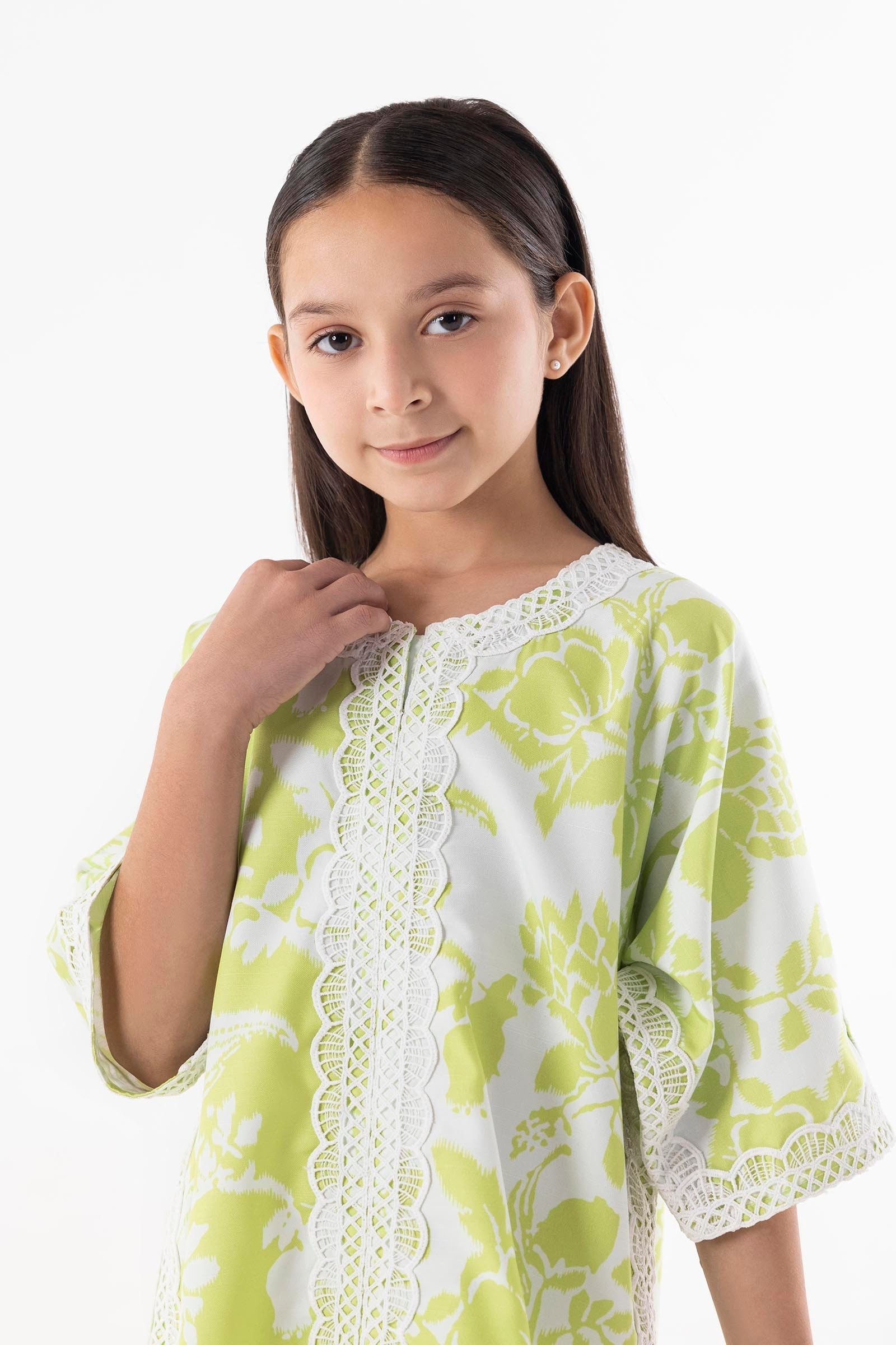 Stitched Kids Baggy Printed Shirt