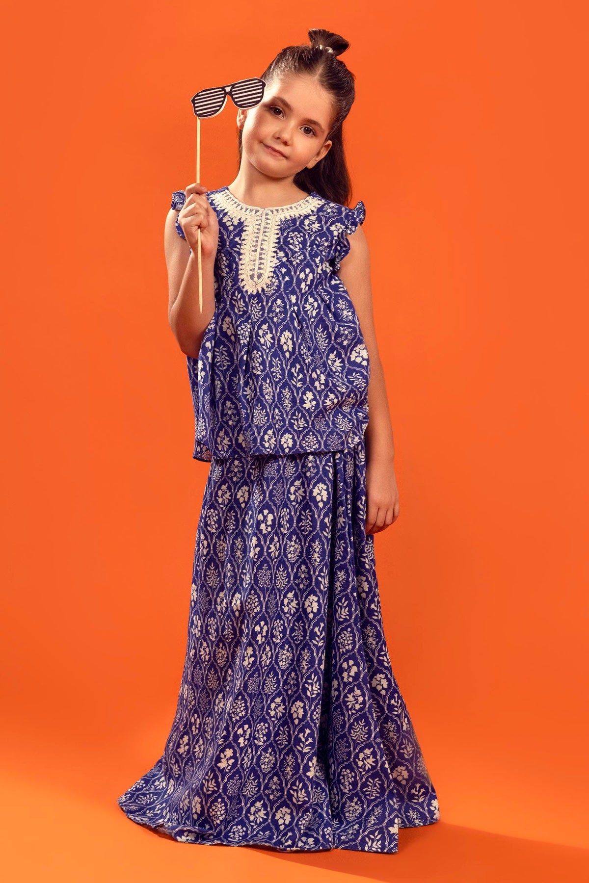 Stitched Kids Blue Shirt + Bottom