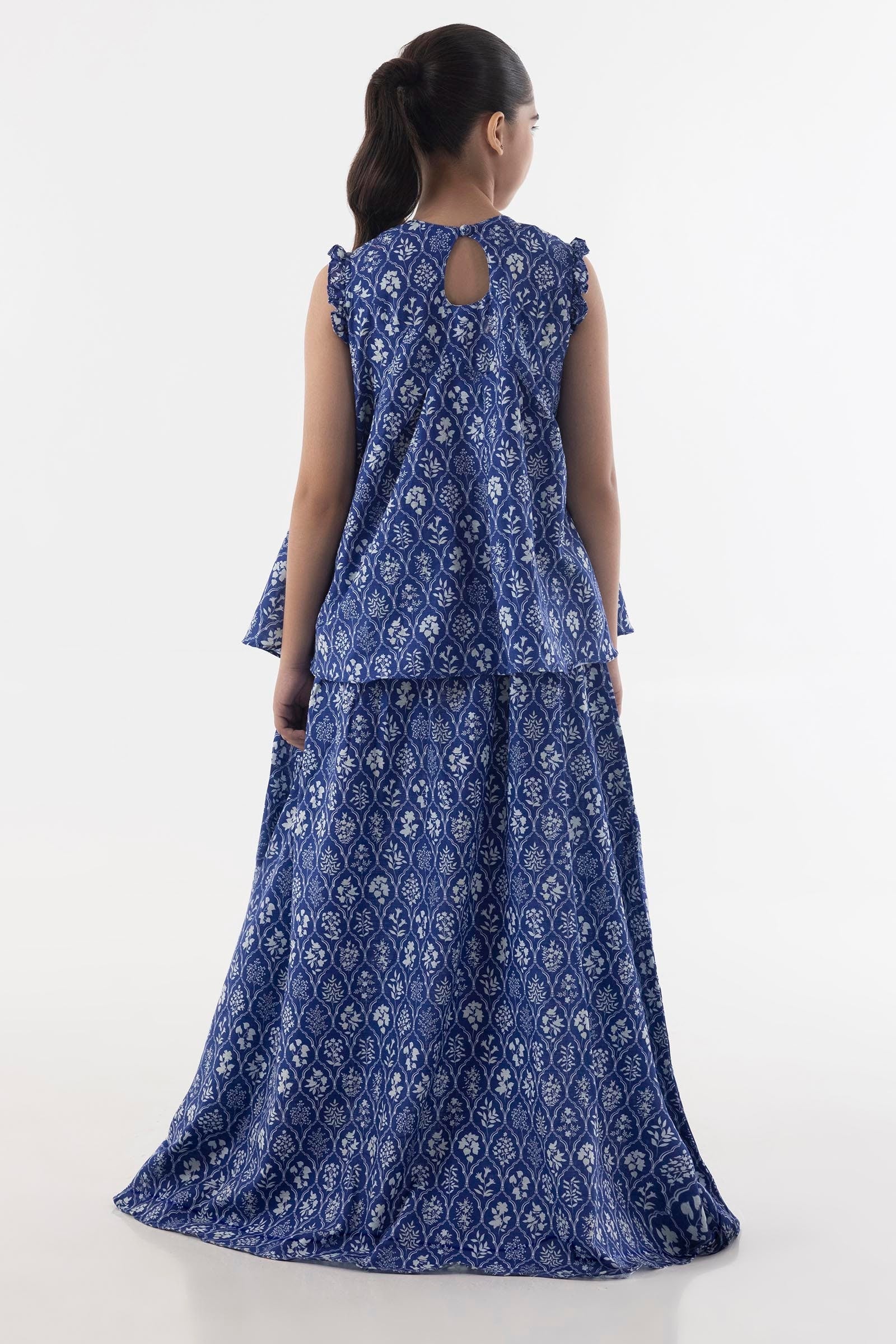 Stitched Kids Blue Shirt + Bottom