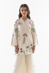 Stitched Kids Floral Basic Shirt + Culotte