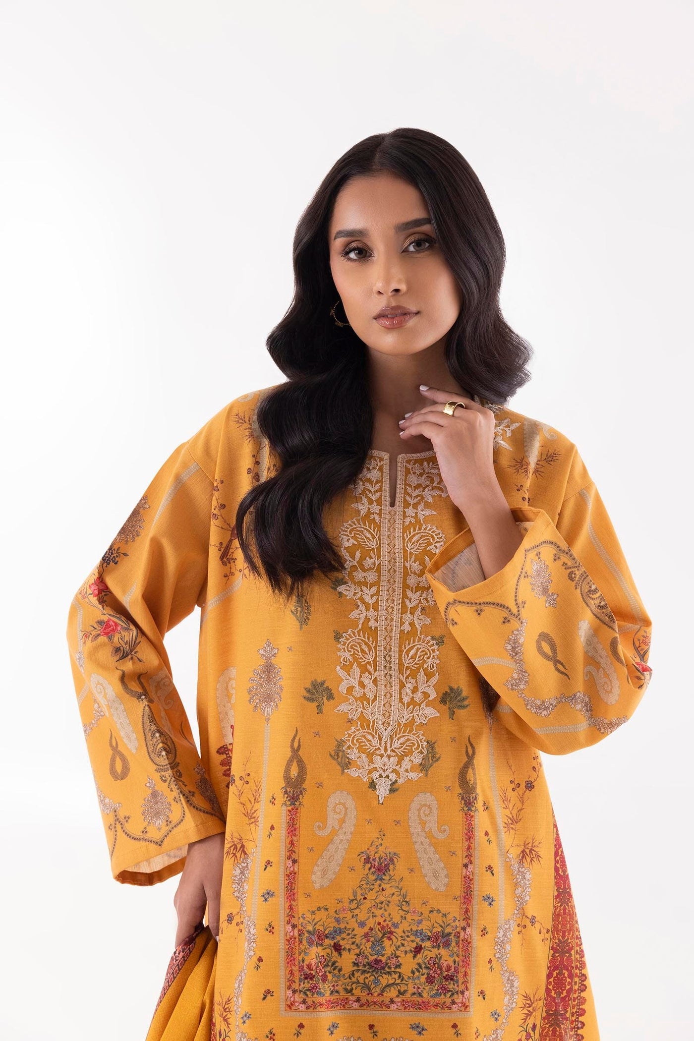 Stitched Multi Printed Shirt + Shalwar +Dupatta