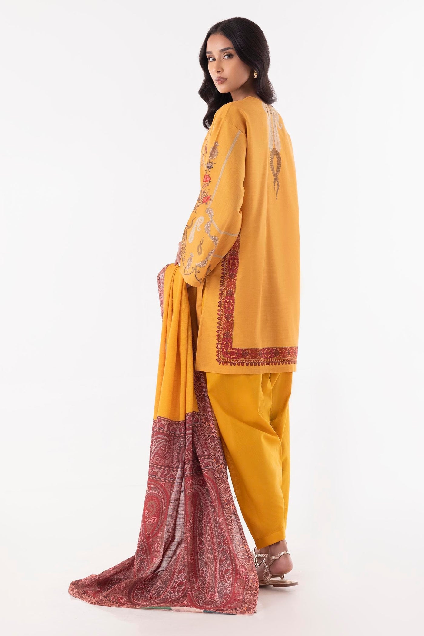 Stitched Multi Printed Shirt + Shalwar +Dupatta
