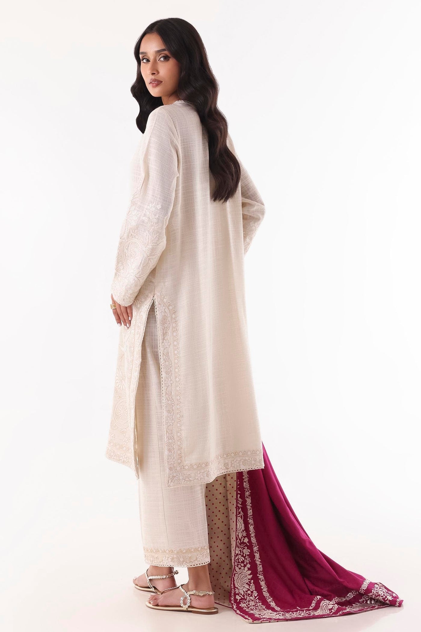 Stitched Mahay Lawn Shirt + Dupatta