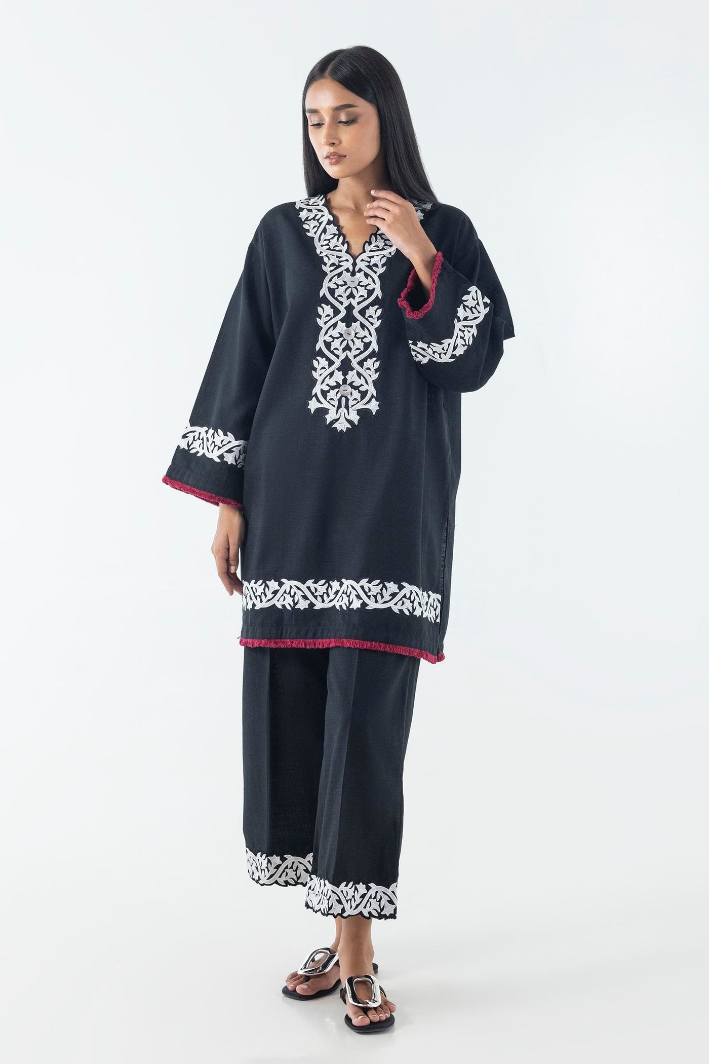 Stitched Mahay Lawn Shirt + Dupatta