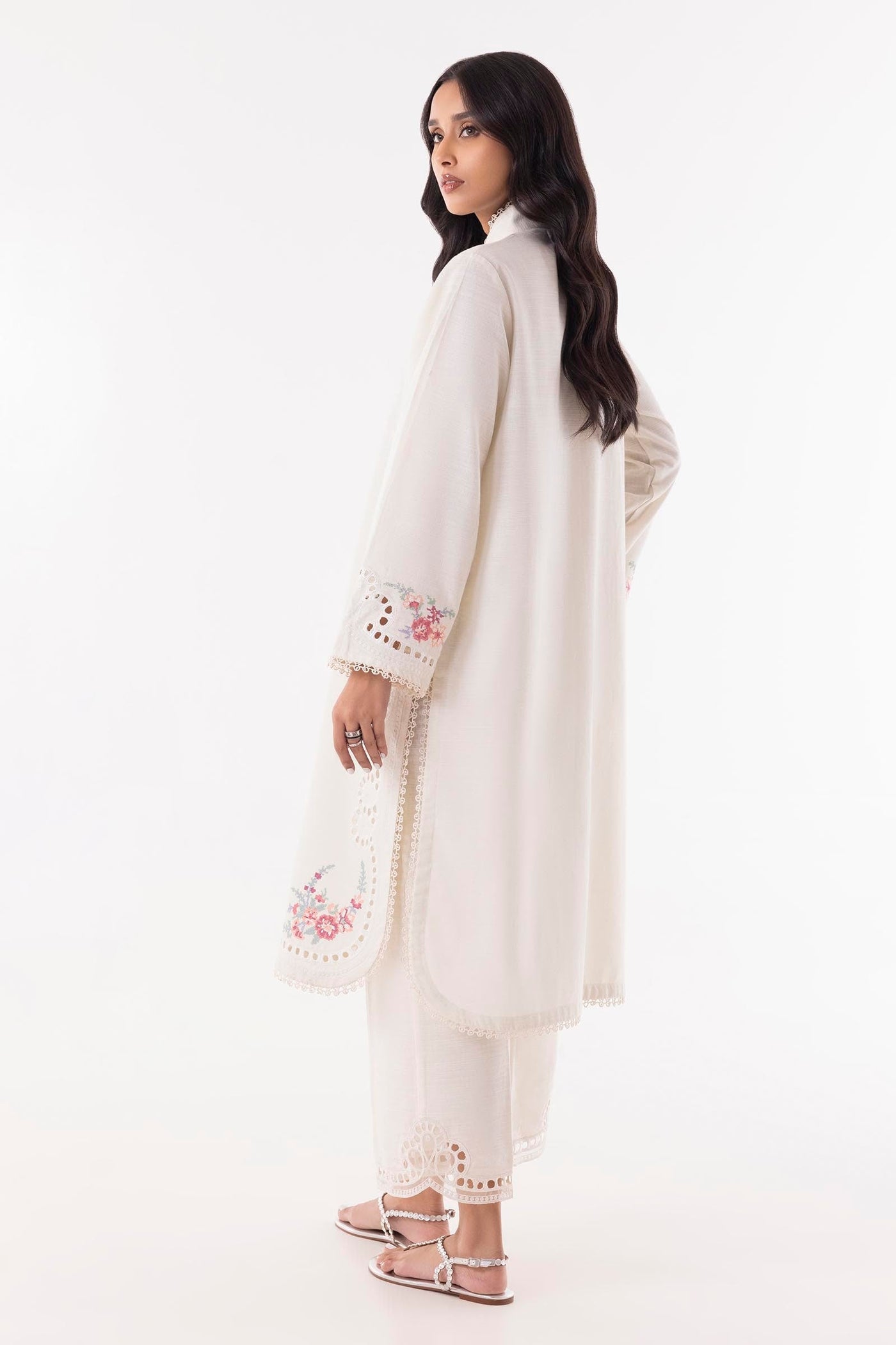 Stitched Embroidered Lawn Shirt + Shalwar