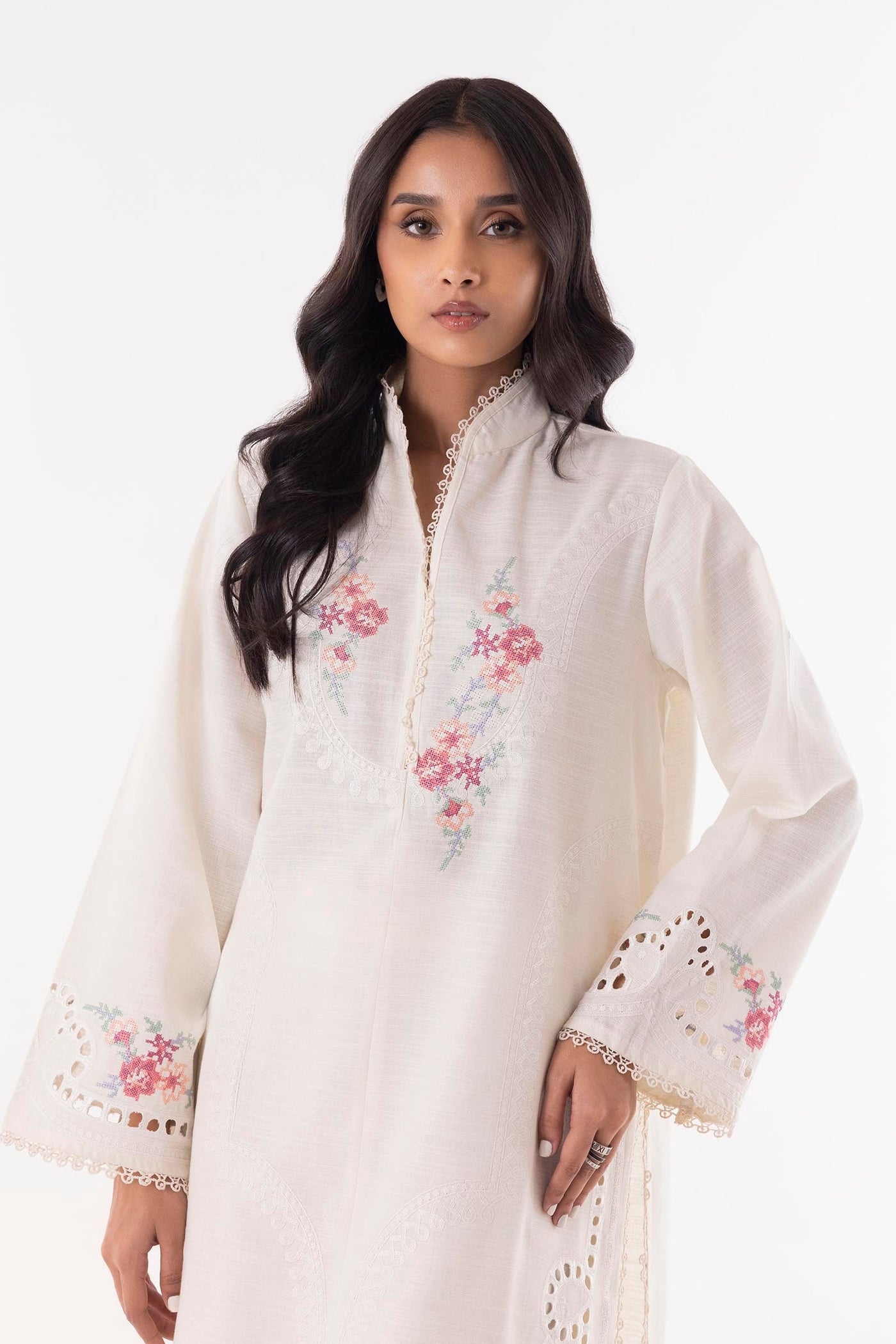 Stitched Embroidered Lawn Shirt + Shalwar