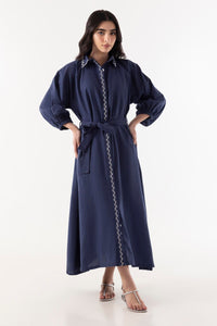 Stitched Blue Dress