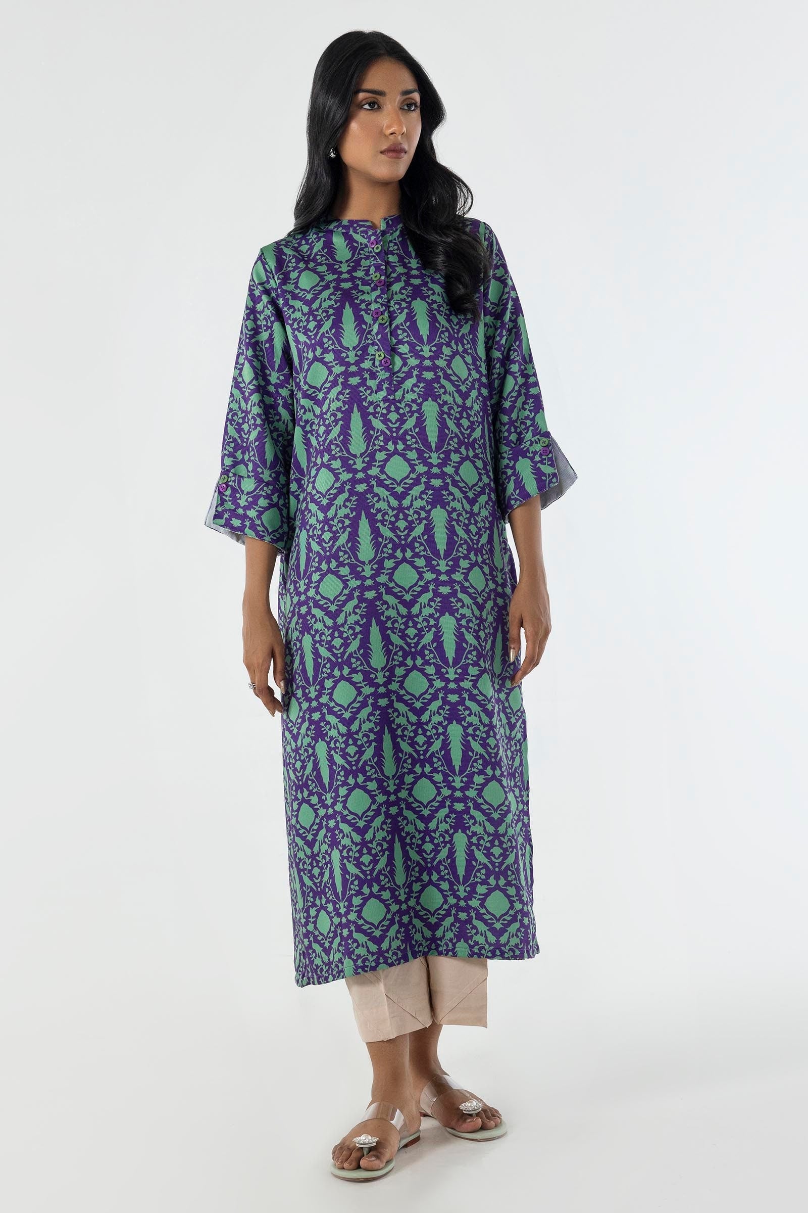 Stitched Basic Printed Shirt