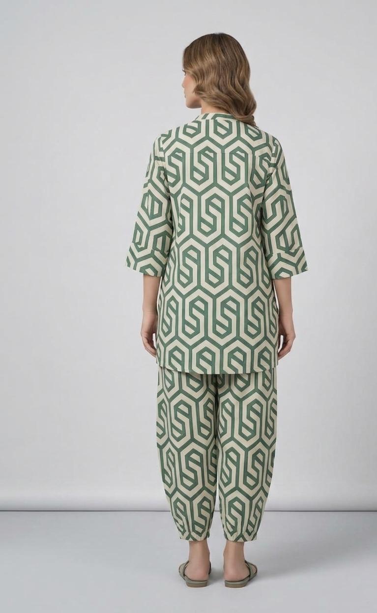 Geometric Printed Co-ord set
