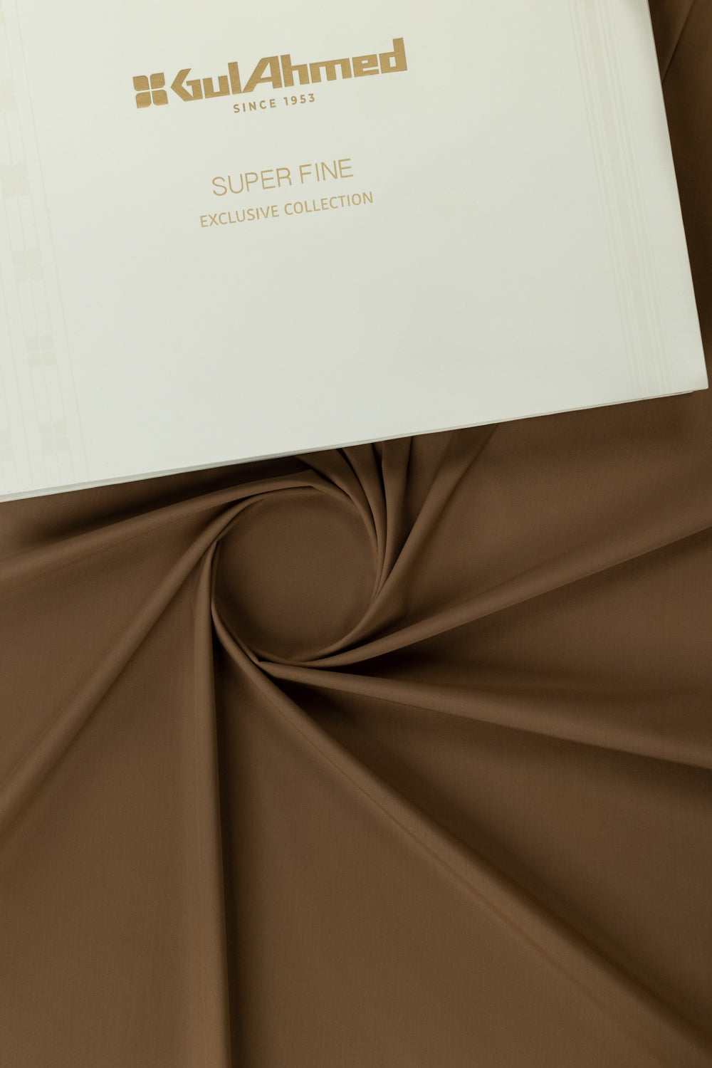 Gini Gold Unstitched Fabric Blended with Gift Box