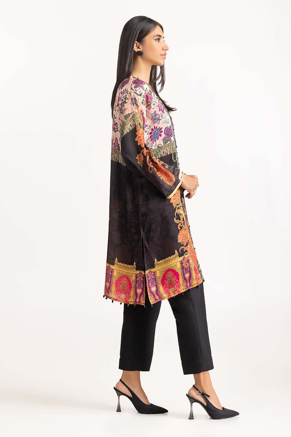 Shamose Silk Embellished Shirt