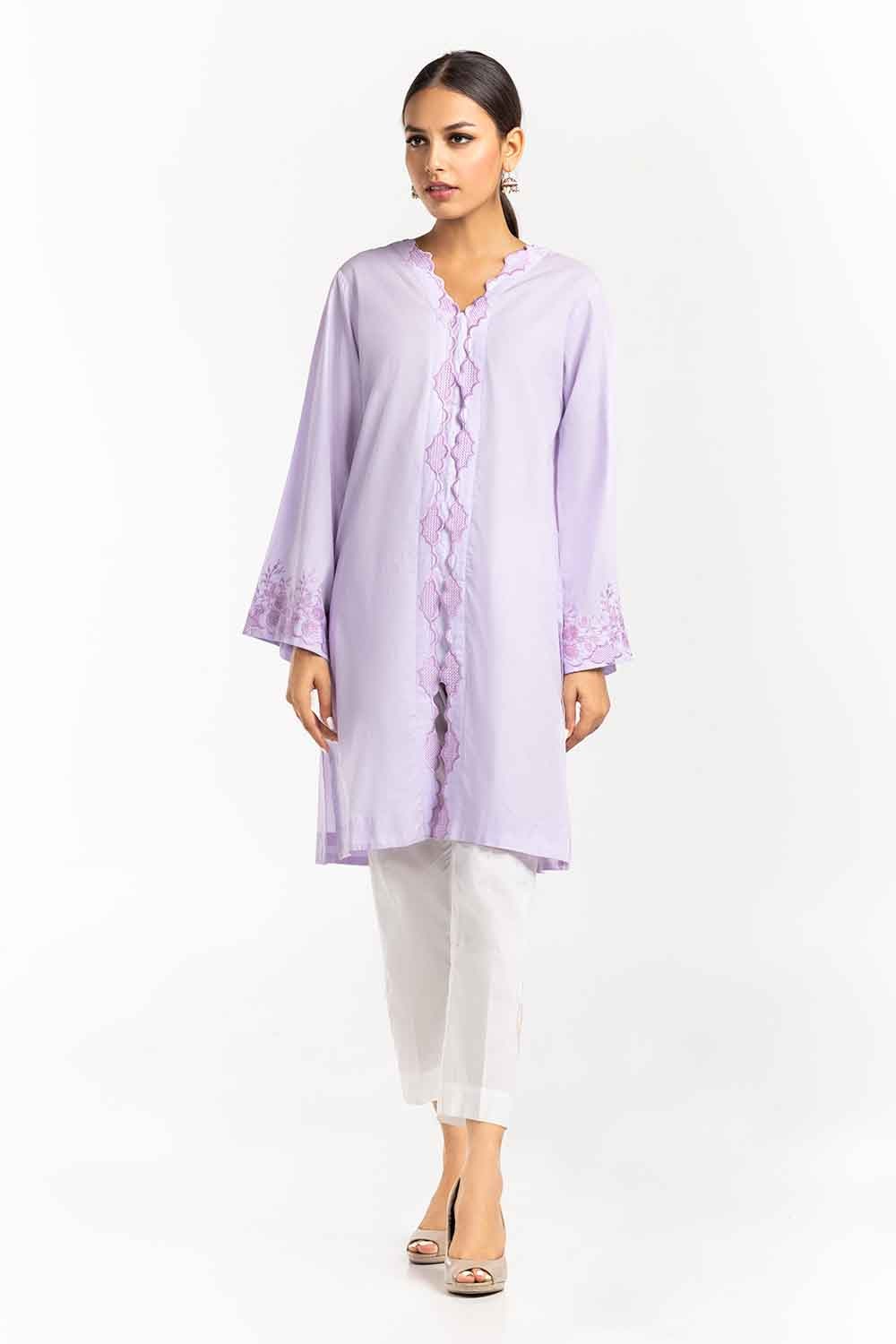 Embroidered Cambric Shirt