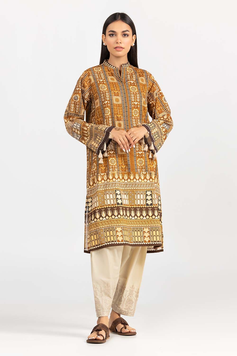 Digital Printed Cambric Shirt Gls-22-02 Dp