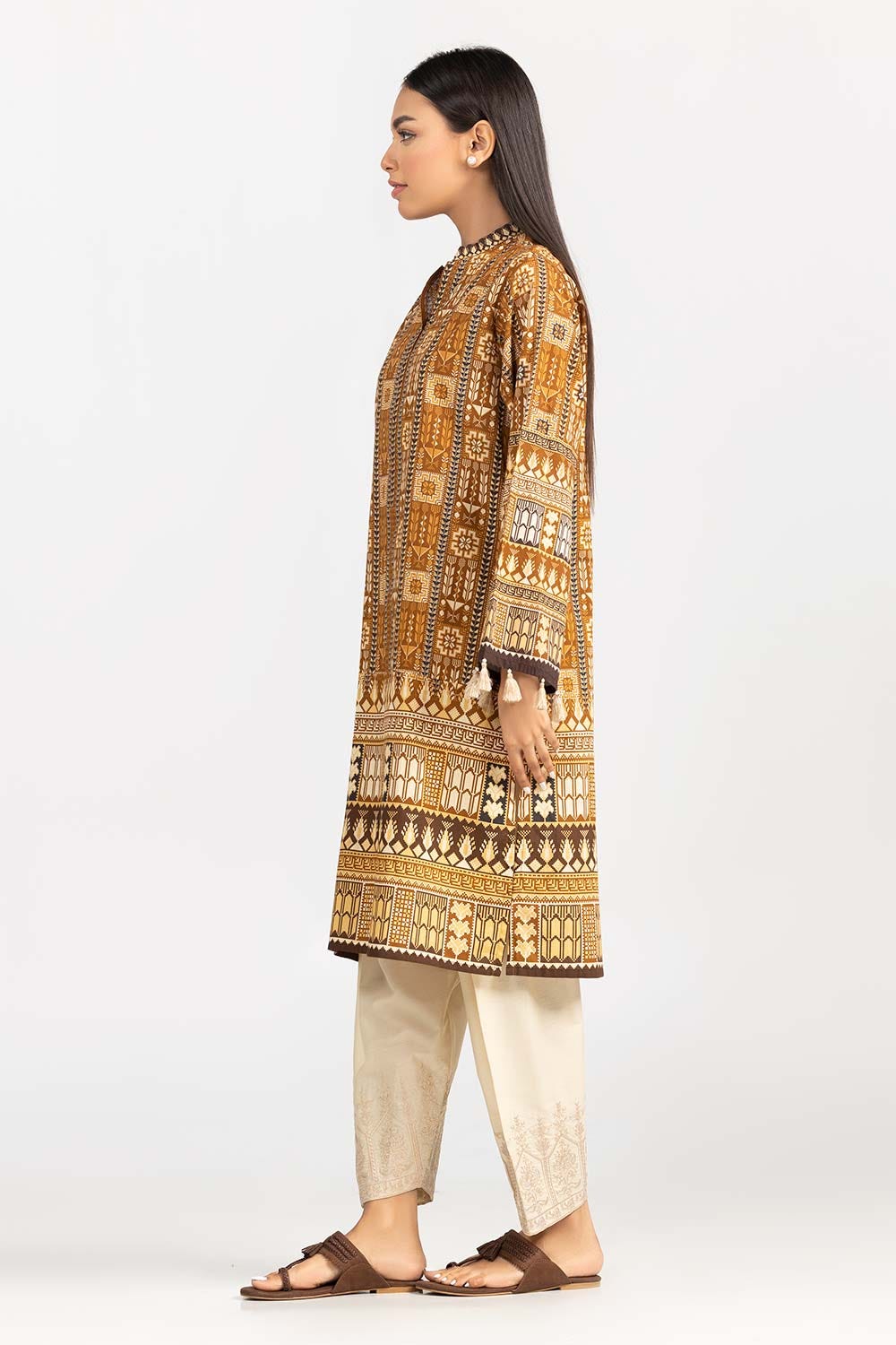 Digital Printed Cambric Shirt Gls-22-02 Dp
