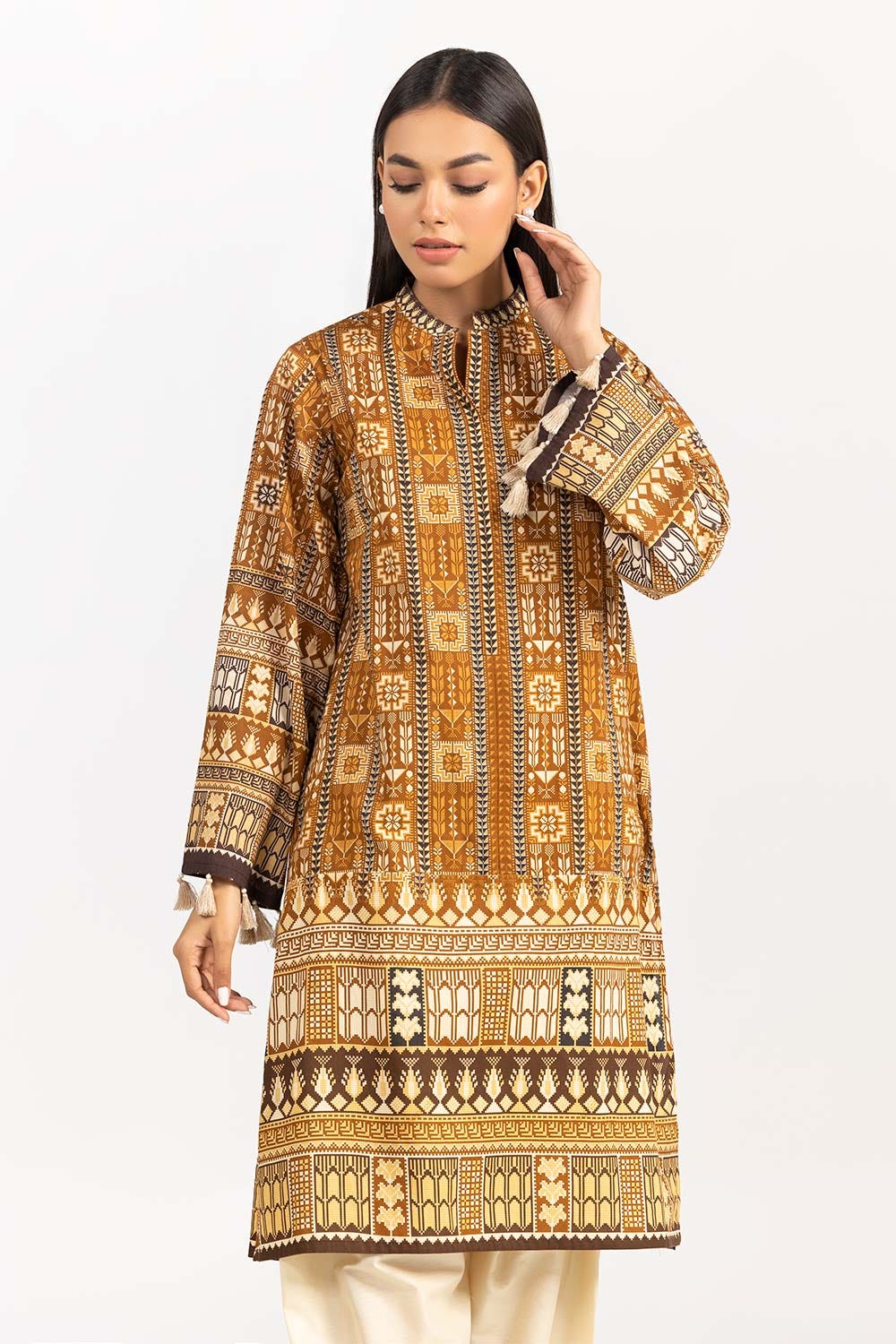 Digital Printed Cambric Shirt Gls-22-02 Dp
