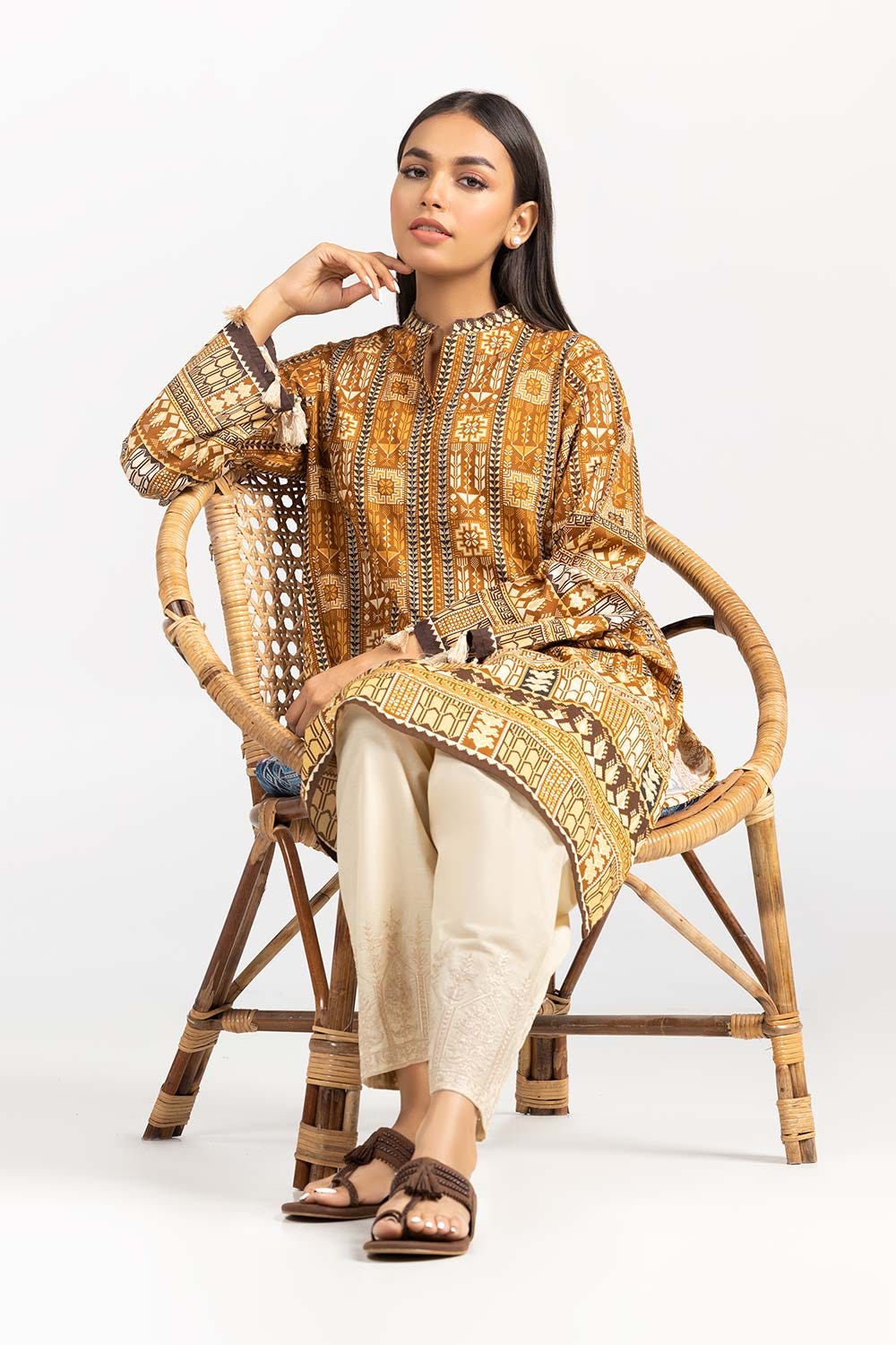 Digital Printed Cambric Shirt Gls-22-02 Dp