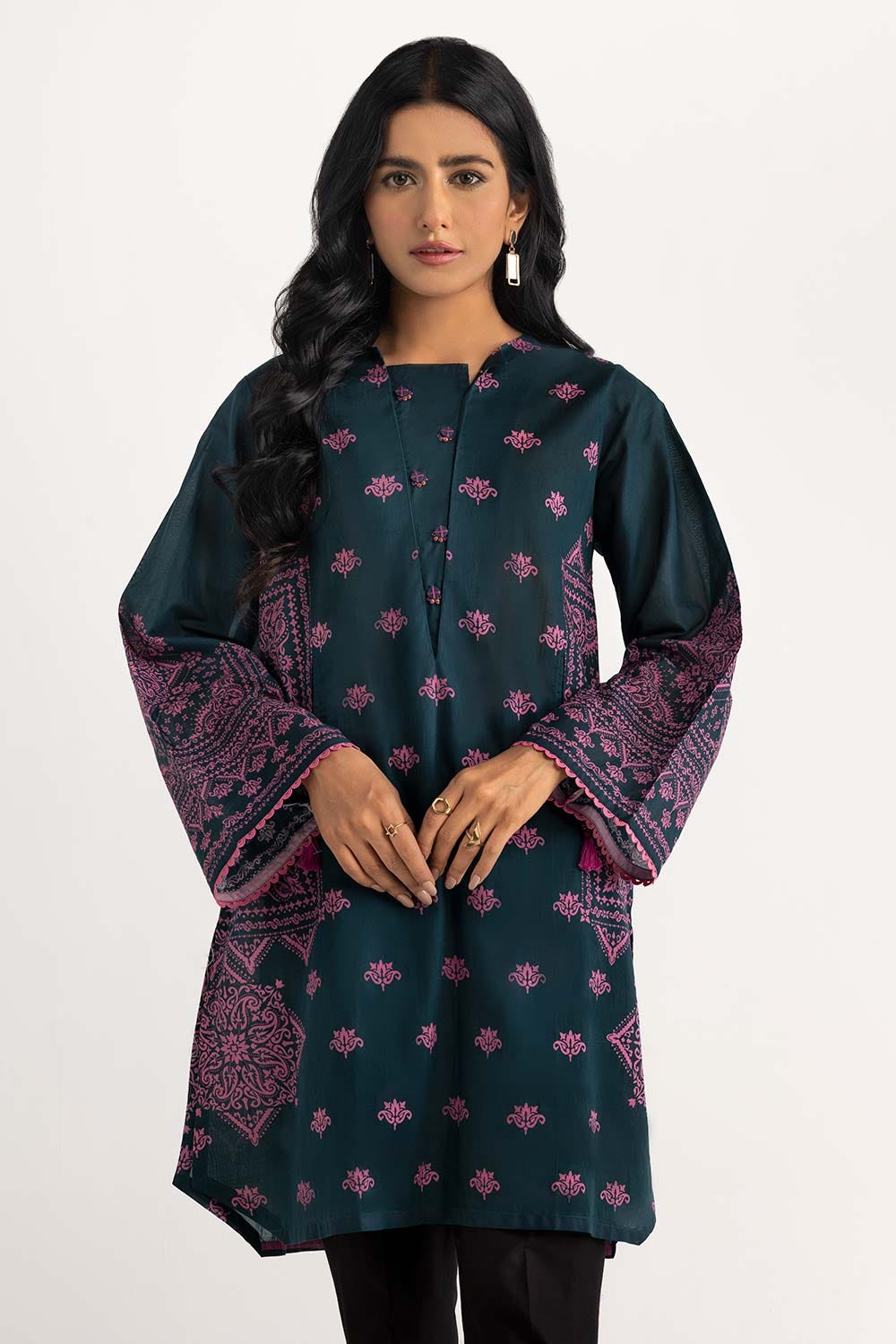 Printed Cambric Shirt