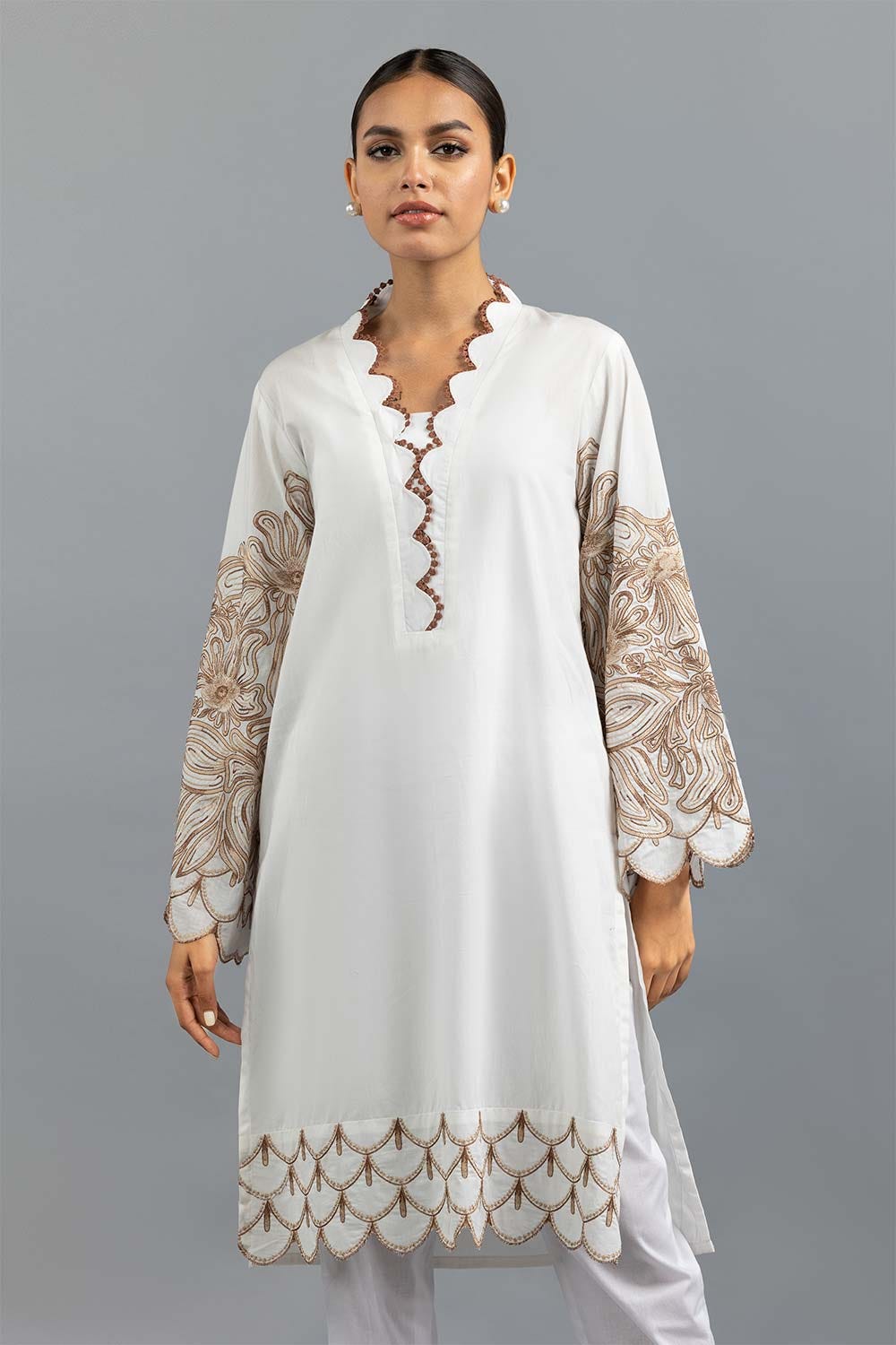 Embroidered Cambric Shirt