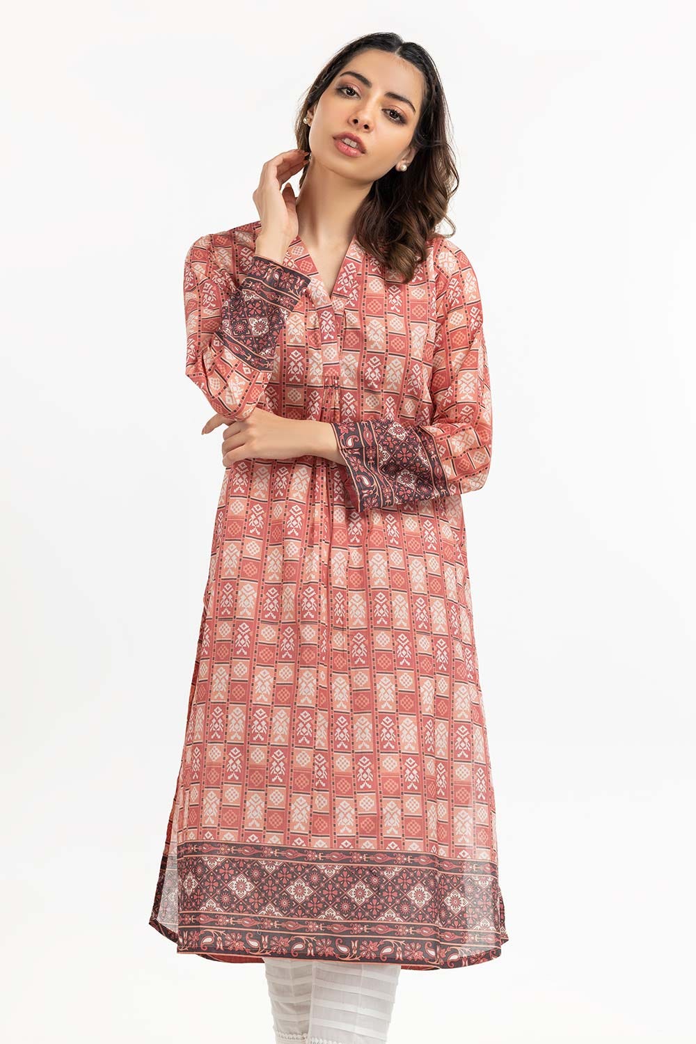Digital Printed Cambric Shirt