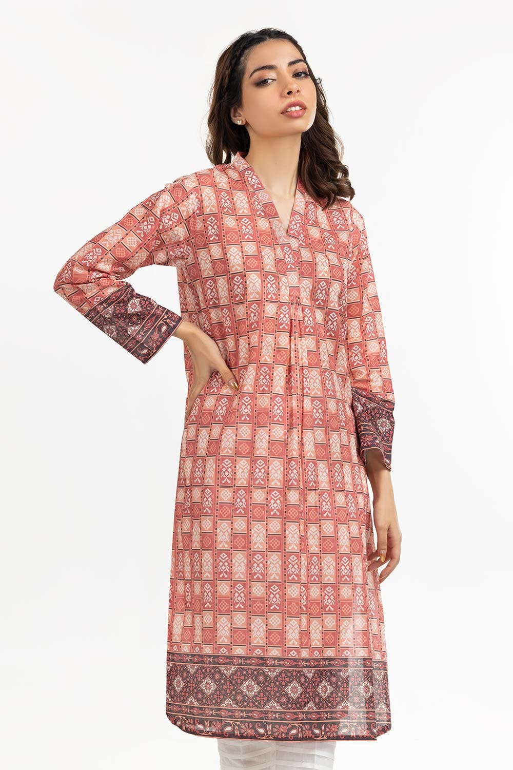 Digital Printed Cambric Shirt