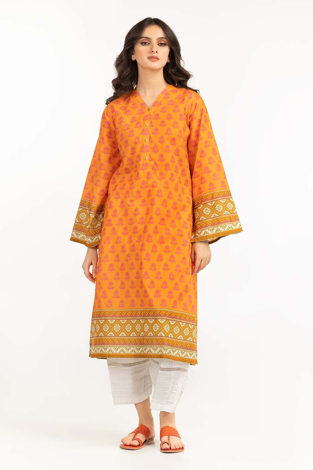 Digital Printed Cambric Shirt