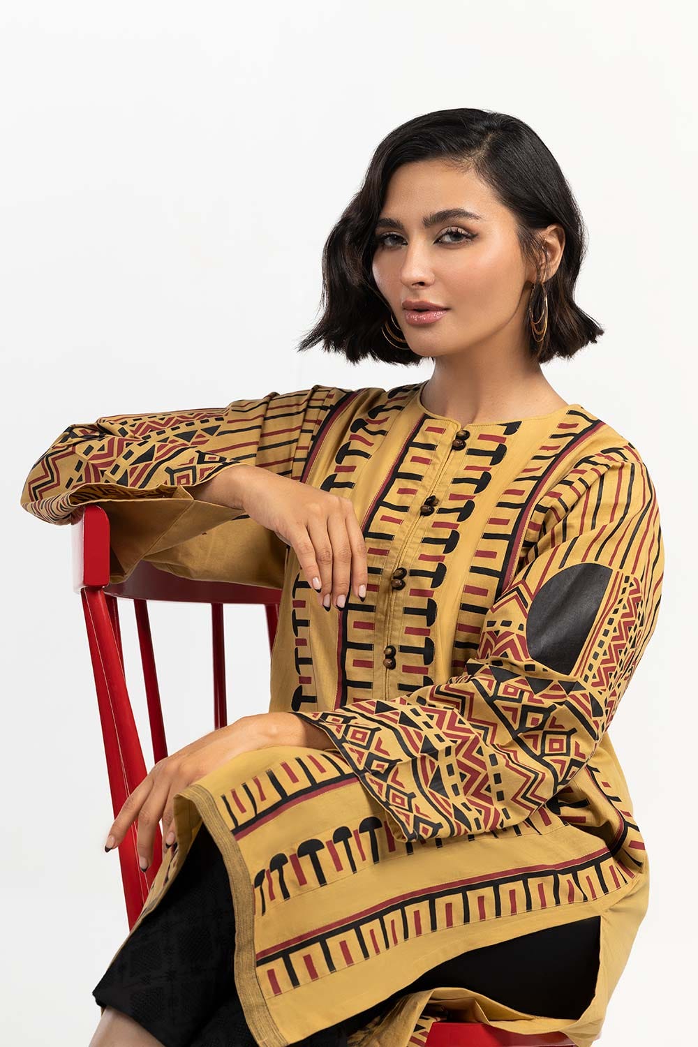 Screen Printed Light Cotton Shirt