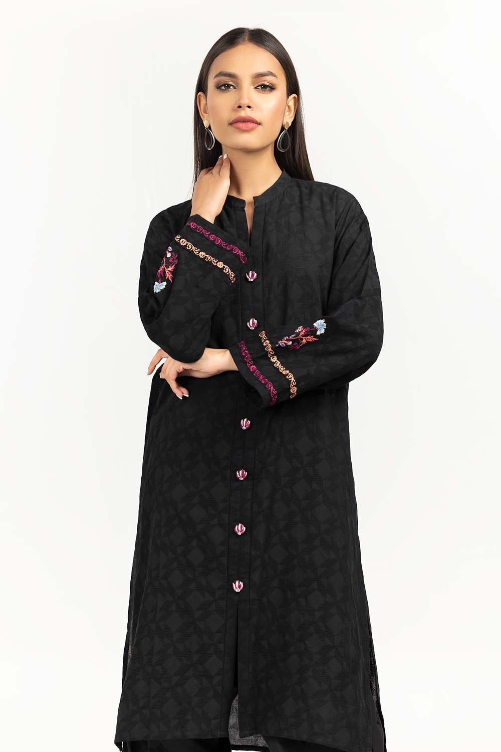 Embroidered Jacquard Shirt