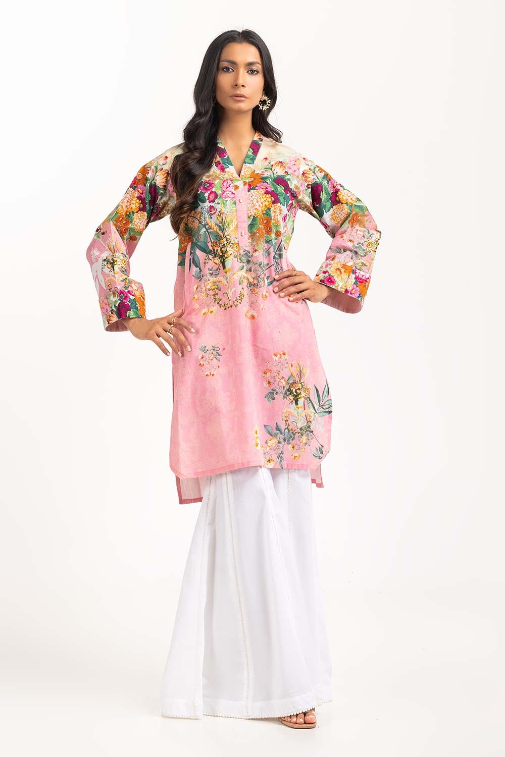 Digital Printed Cambric Shirt