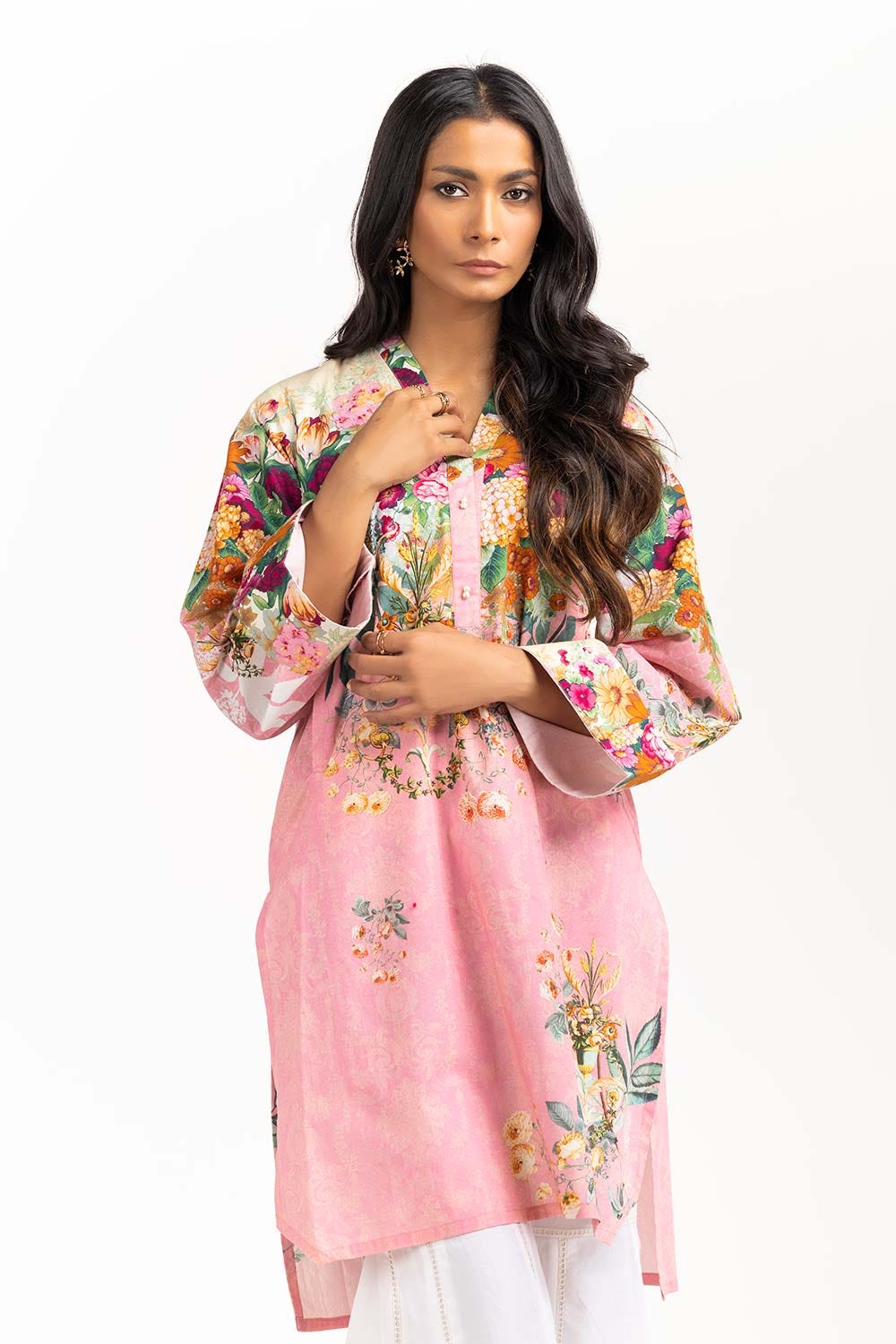 Digital Printed Cambric Shirt