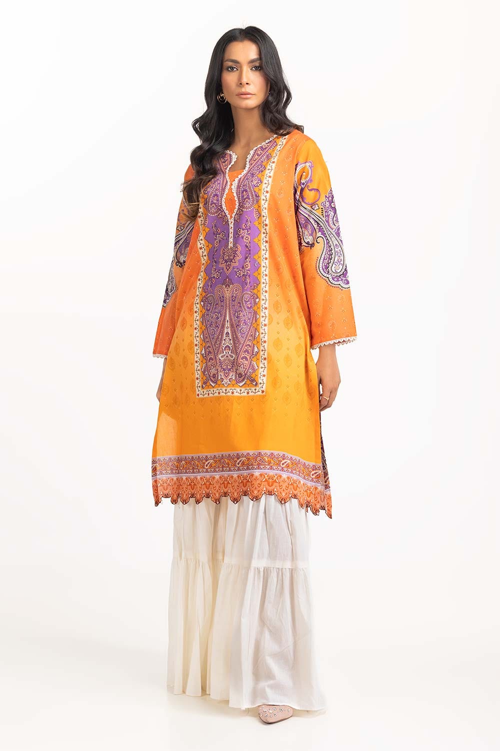 Digital Printed Cambric Shirt