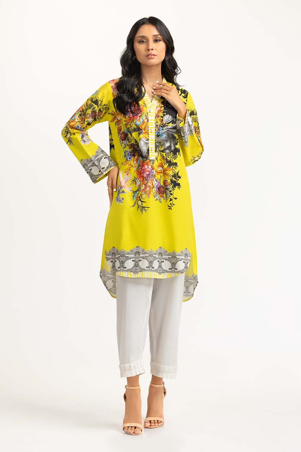Digital Printed Cambric Shirt