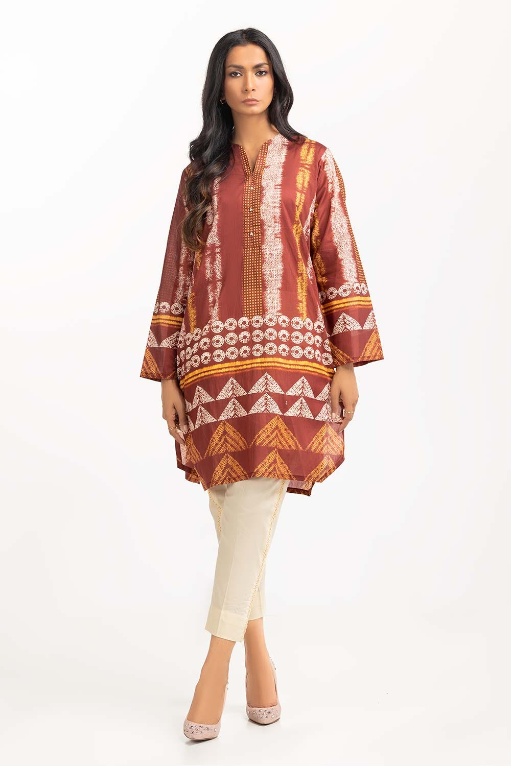 Digital Printed Cambric Shirt