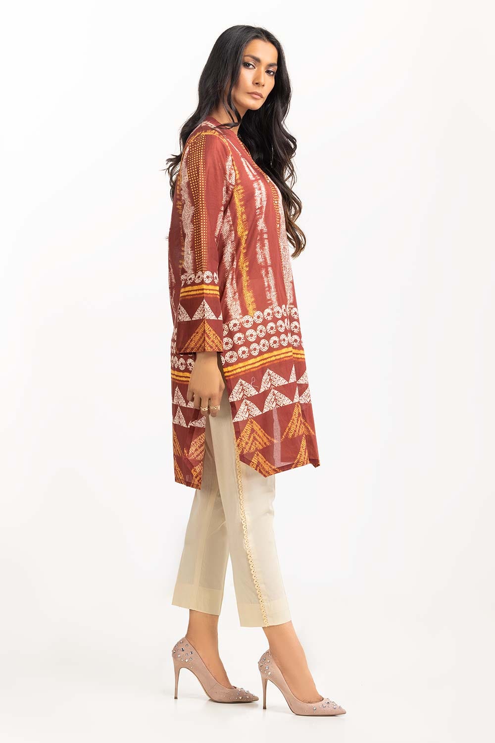 Digital Printed Cambric Shirt