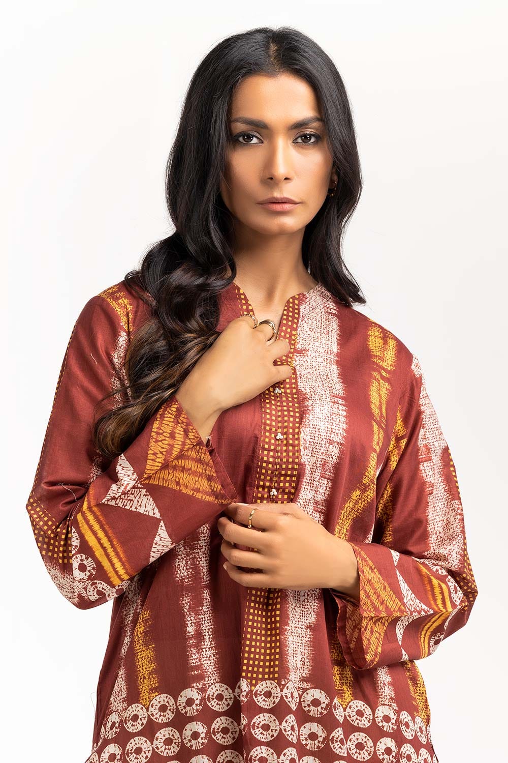 Digital Printed Cambric Shirt