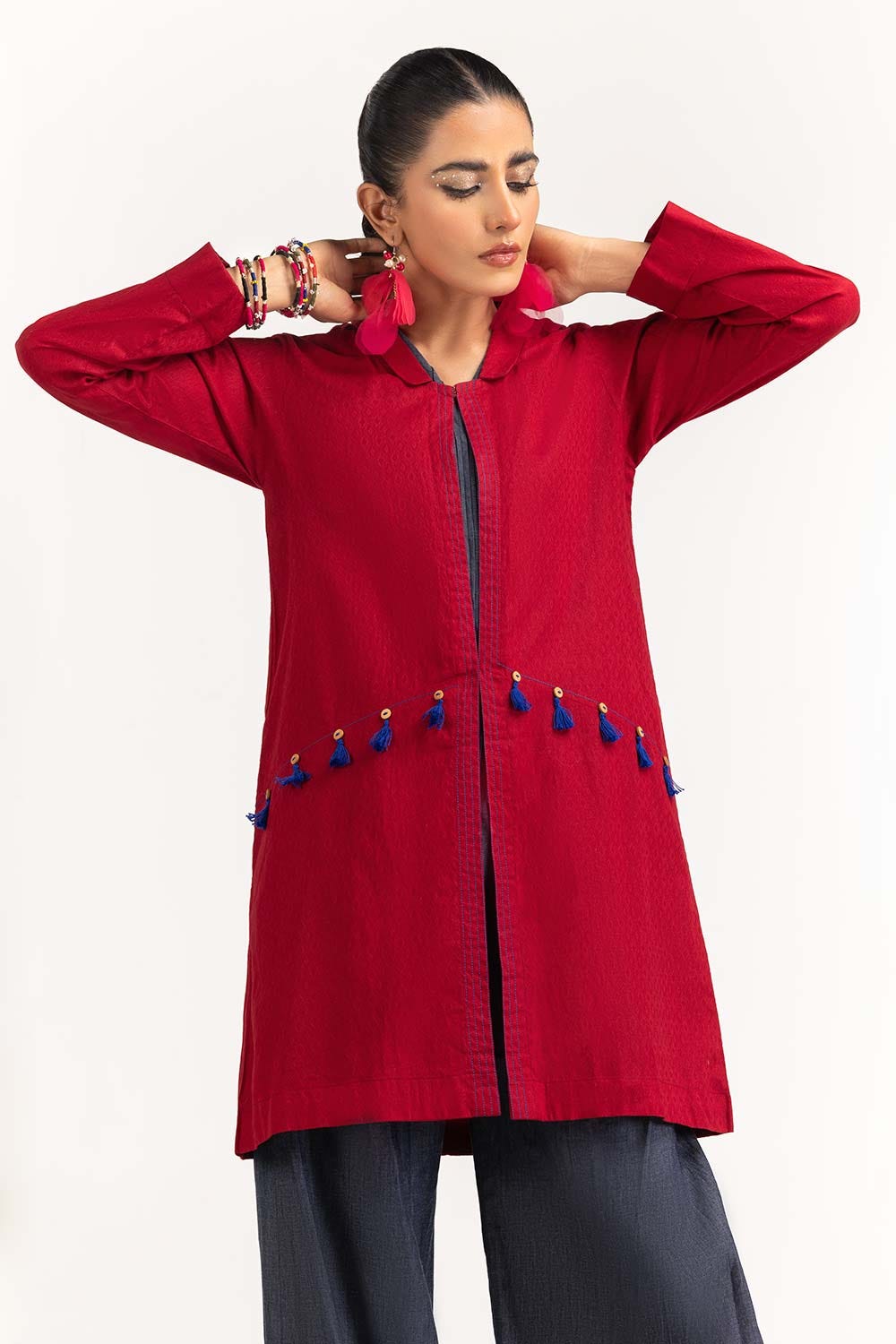 Dobby Embellished Shirt