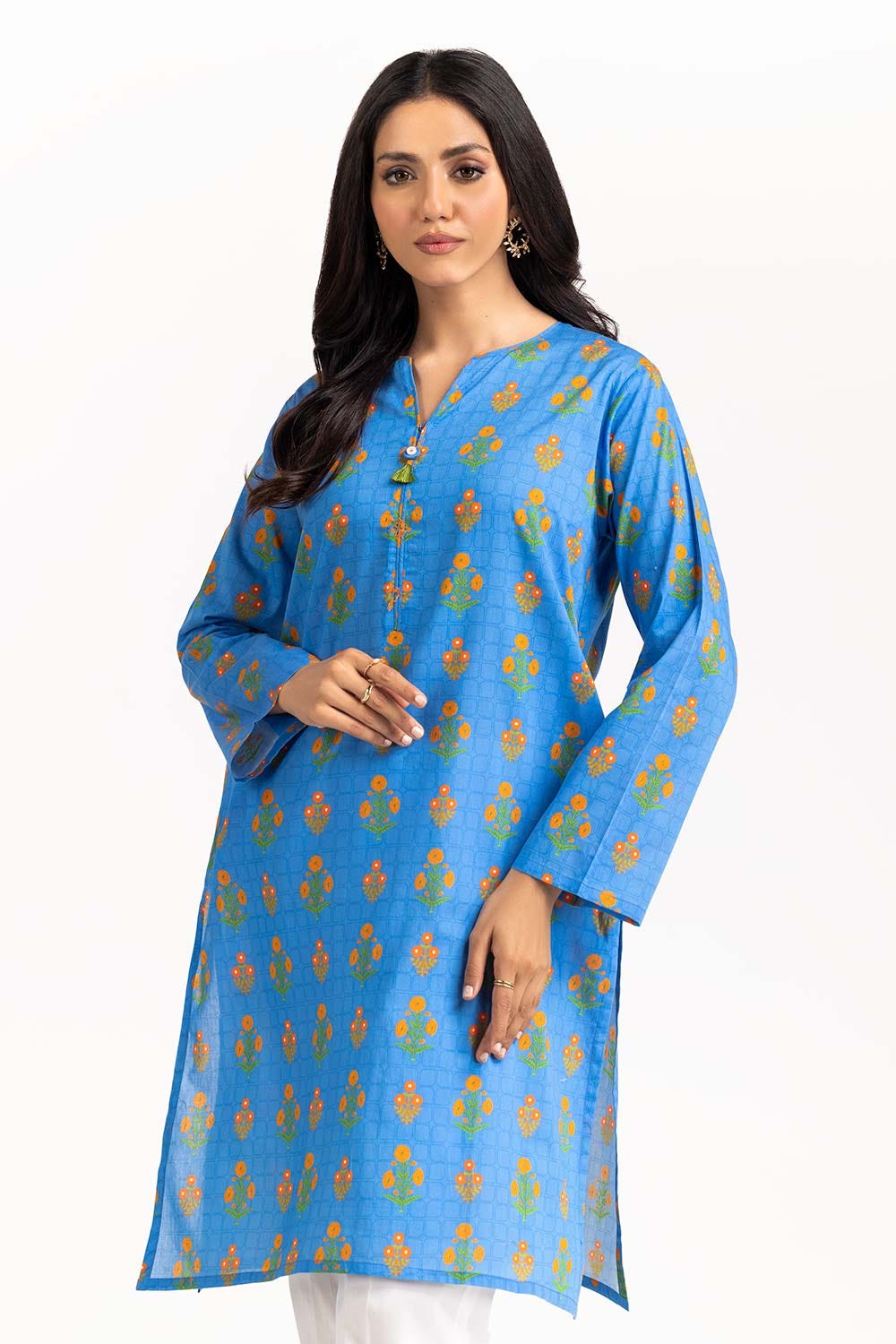 Digital Printed Cambric Shirt