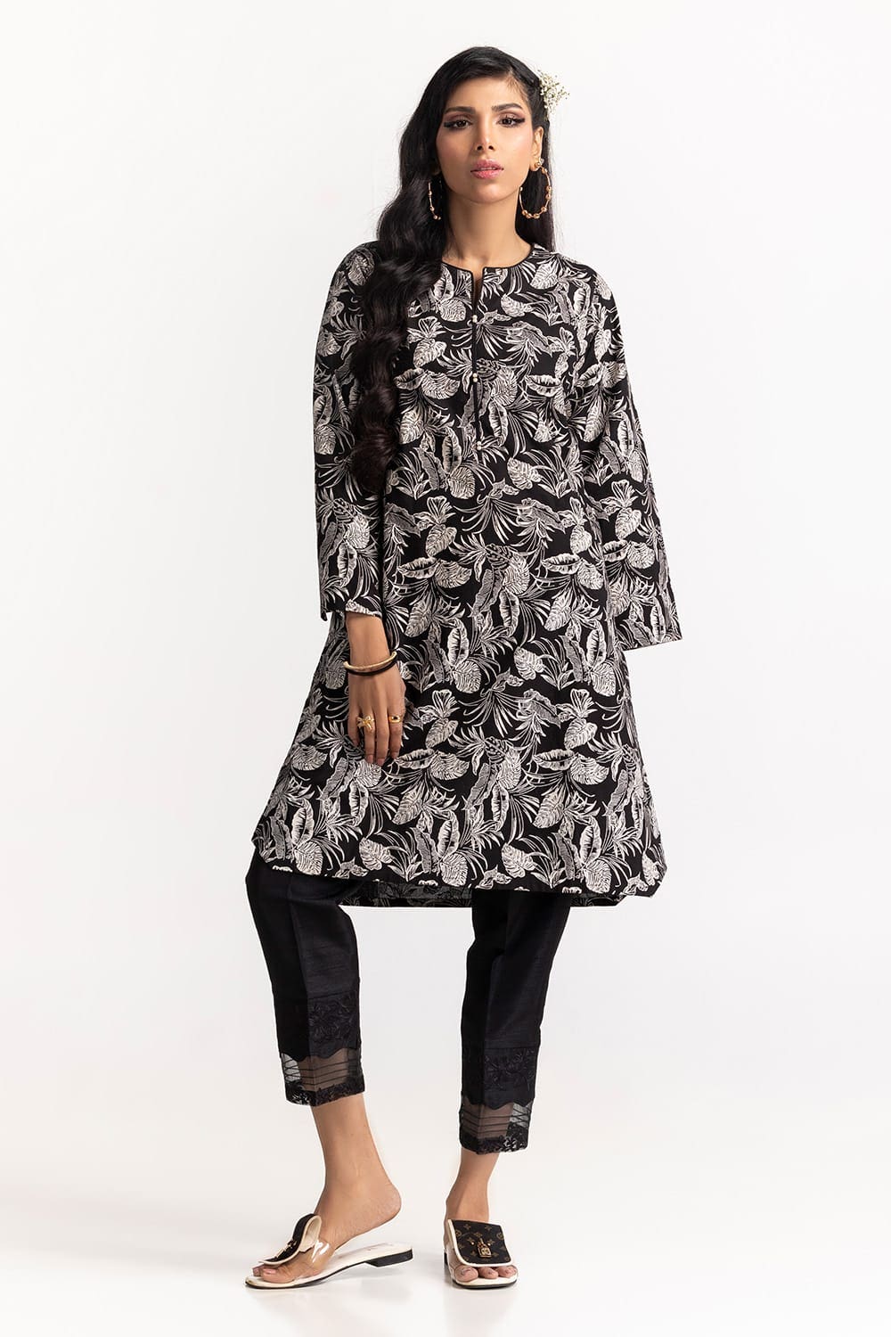 Cambric Block Printed Shirt