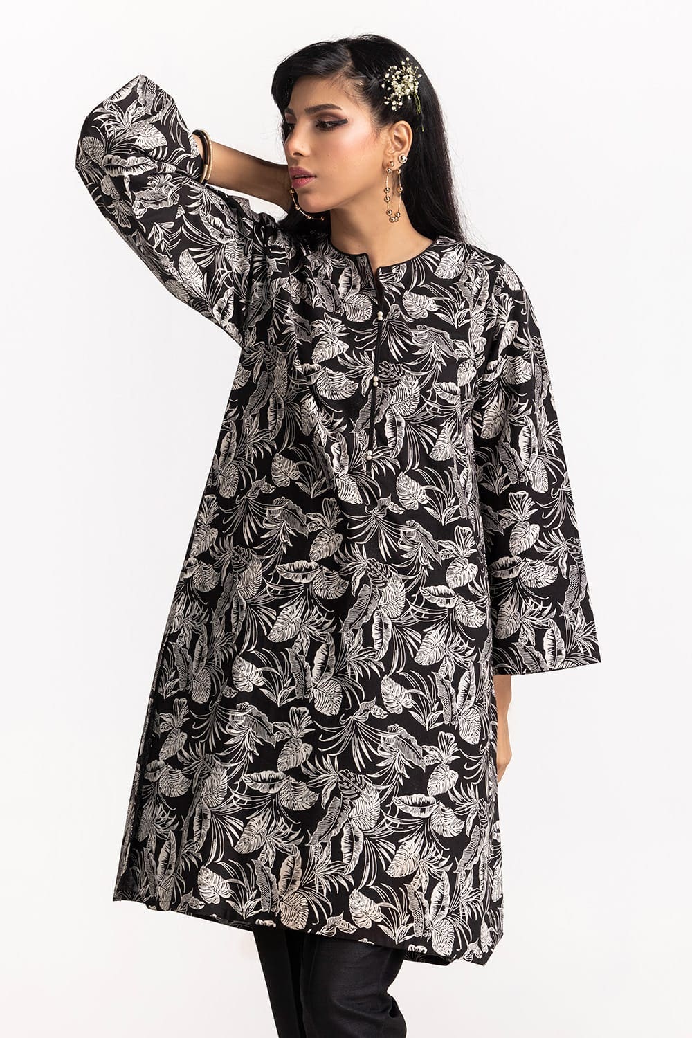 Cambric Block Printed Shirt