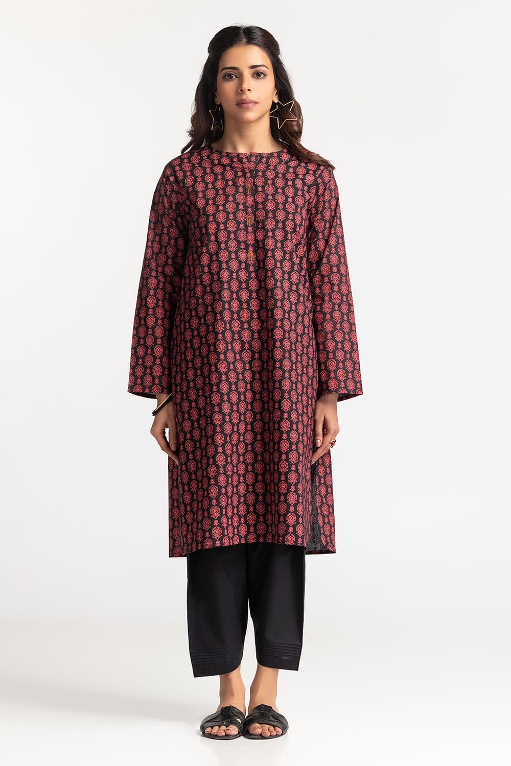 Cambric Block Printed Shirt