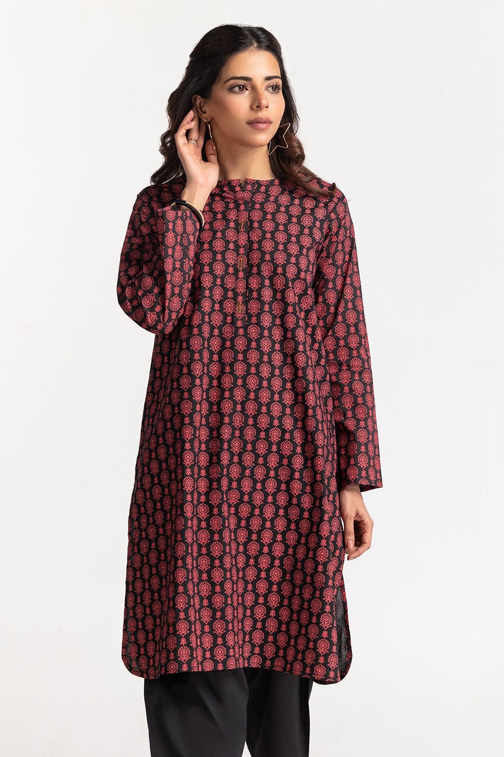 Cambric Block Printed Shirt